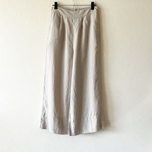 The Reset Cream Wide Leg Pants